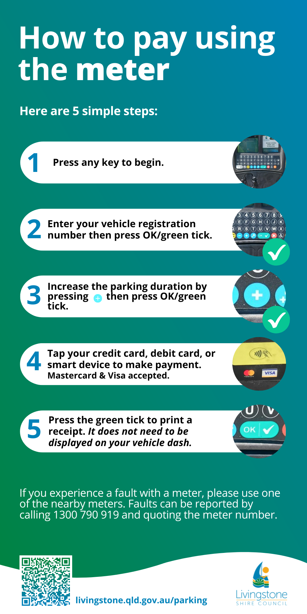 How to pay using the meter