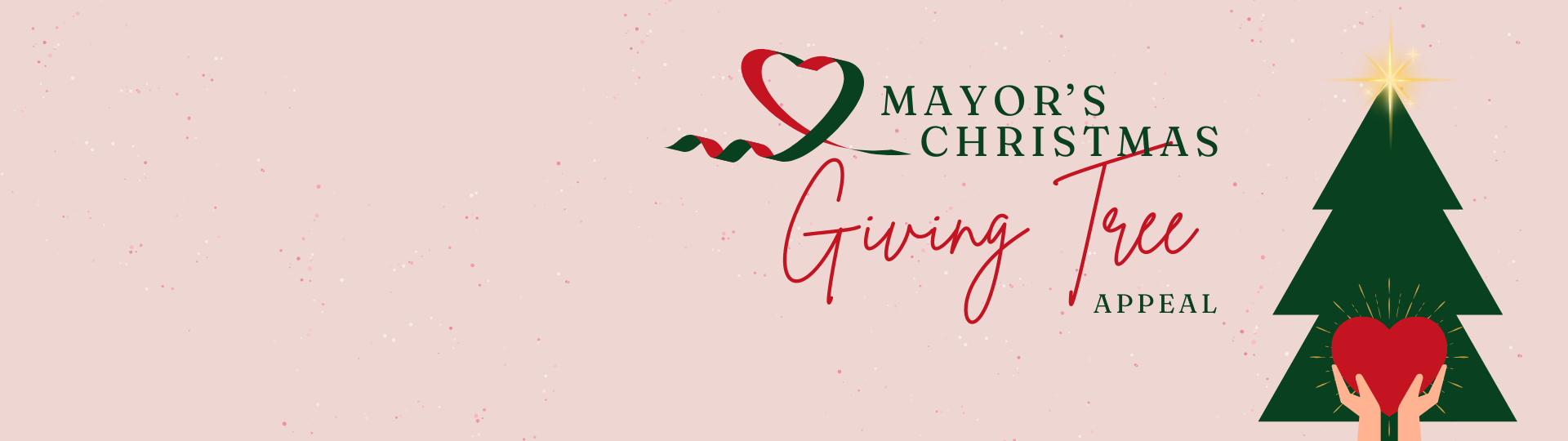 Mayor's Christmas Giving Tree Appeal Website Hero Slider