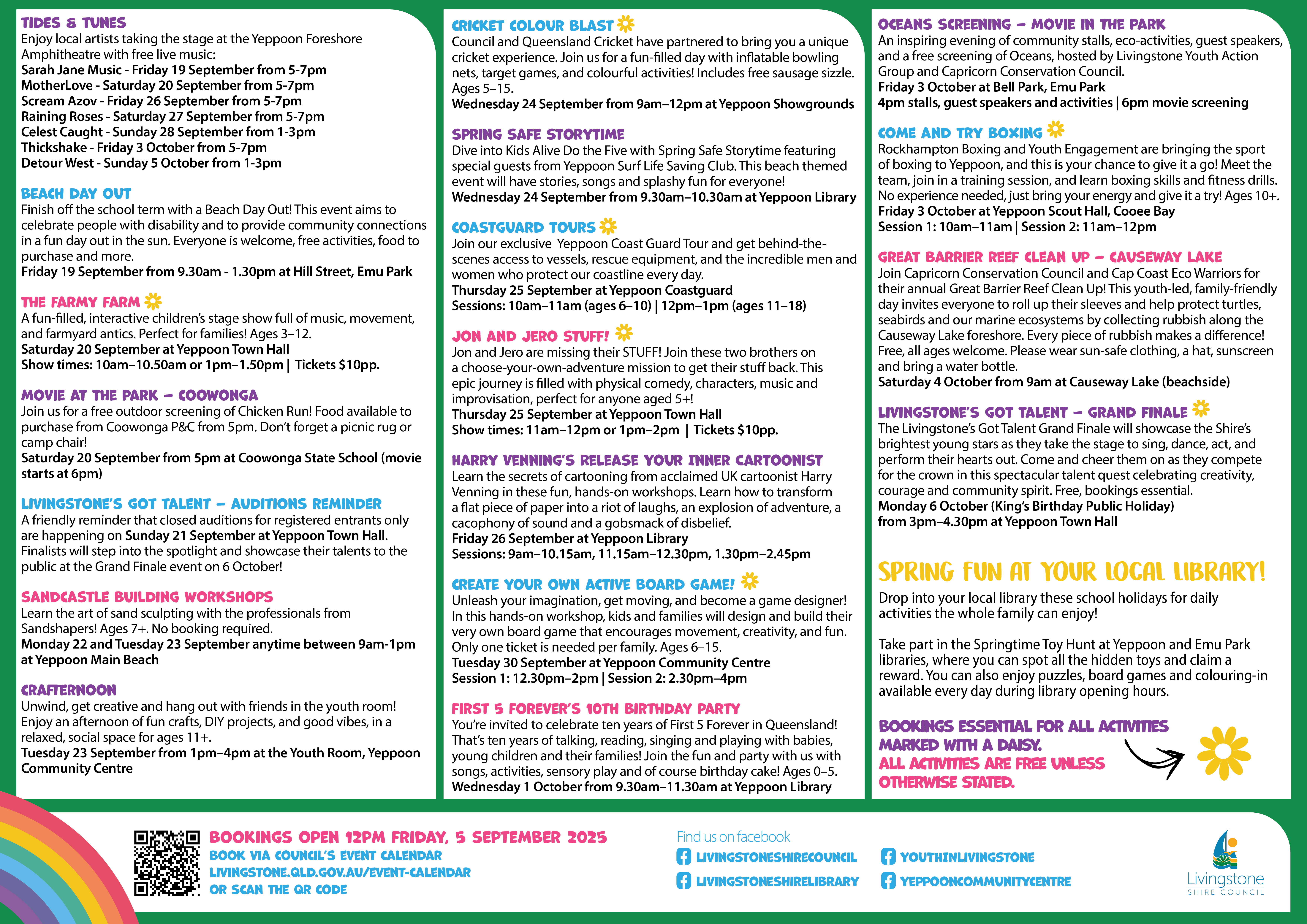 Page 2 of Spring on the Cap Coast Program Flyer 2025