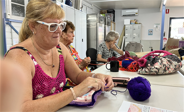 Participants working