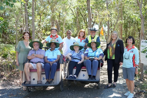 A smooth ride ahead Thanks to a 5000 Community Grant Cycling Without  Age Yeppoon now has safer access to the Pineapple Rail Trail