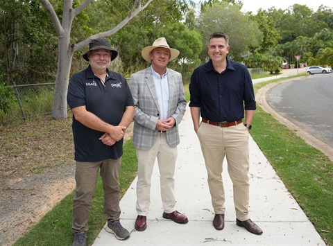 Cr Watson  Mayor Belot  Nigel Hutton MP