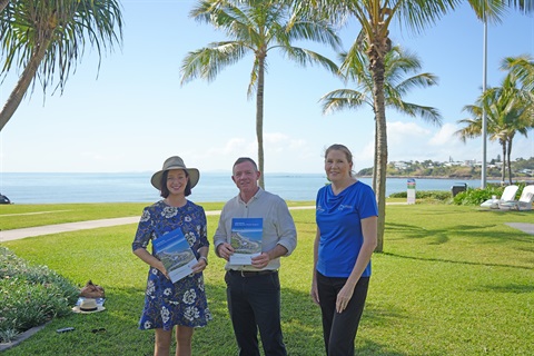 GKI Funding Announcement – Keppel MP Brittany Lauga, Mayor Adam Belot, Capricorn Enterprise CEO Mary Carroll