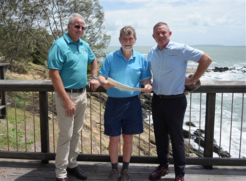 LR Mark Flanagan Barry Vains Mayor Adam Belot