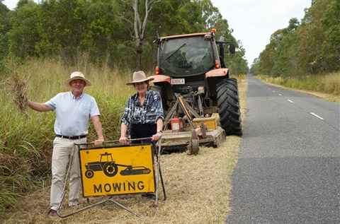 Mayor Belot and Cr Mather Keppel Sands Road