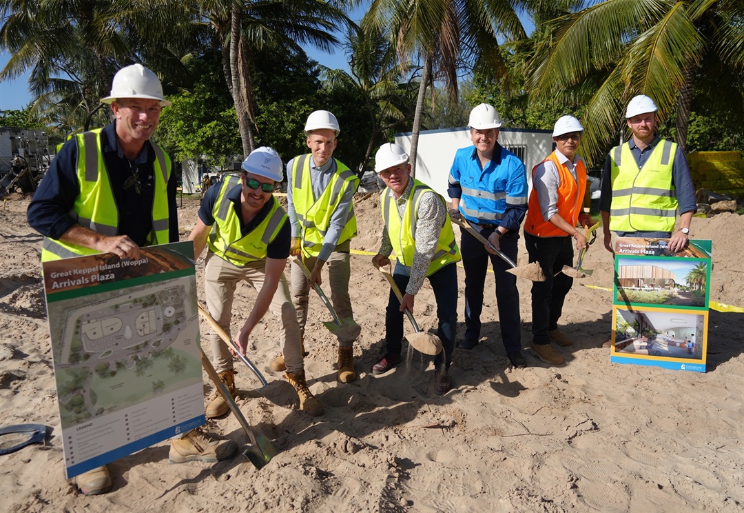 Construction begins on Great Keppel Island (Woppa) Arrivals Plaza ...