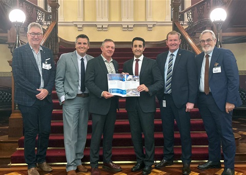 L-R-Graham-Scott-Nigel-Hutton-MP-Mayor-Adam-Belot-Premier-David-Crisafulli-Glen-Kelly-MP-CEO-Alastair-Dawson.jpg