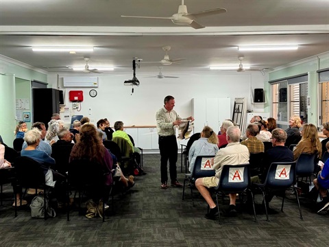 Mayor Belot at Communtiy Centre Meeting.jpg