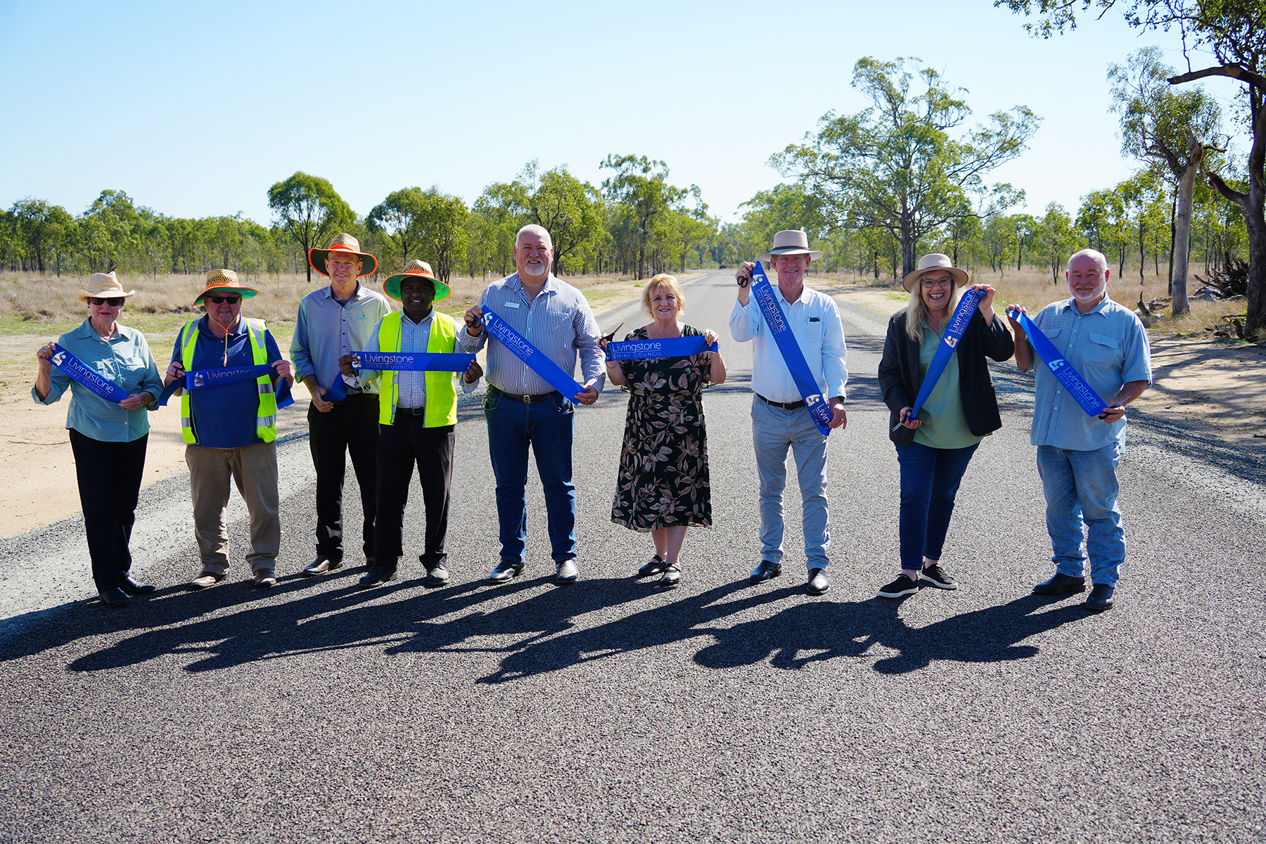 Mayor and Councillors join Council project management officers and Member for Capricornia Michelle Landry at a ribbon cutting to commemorate the completion of this major project.