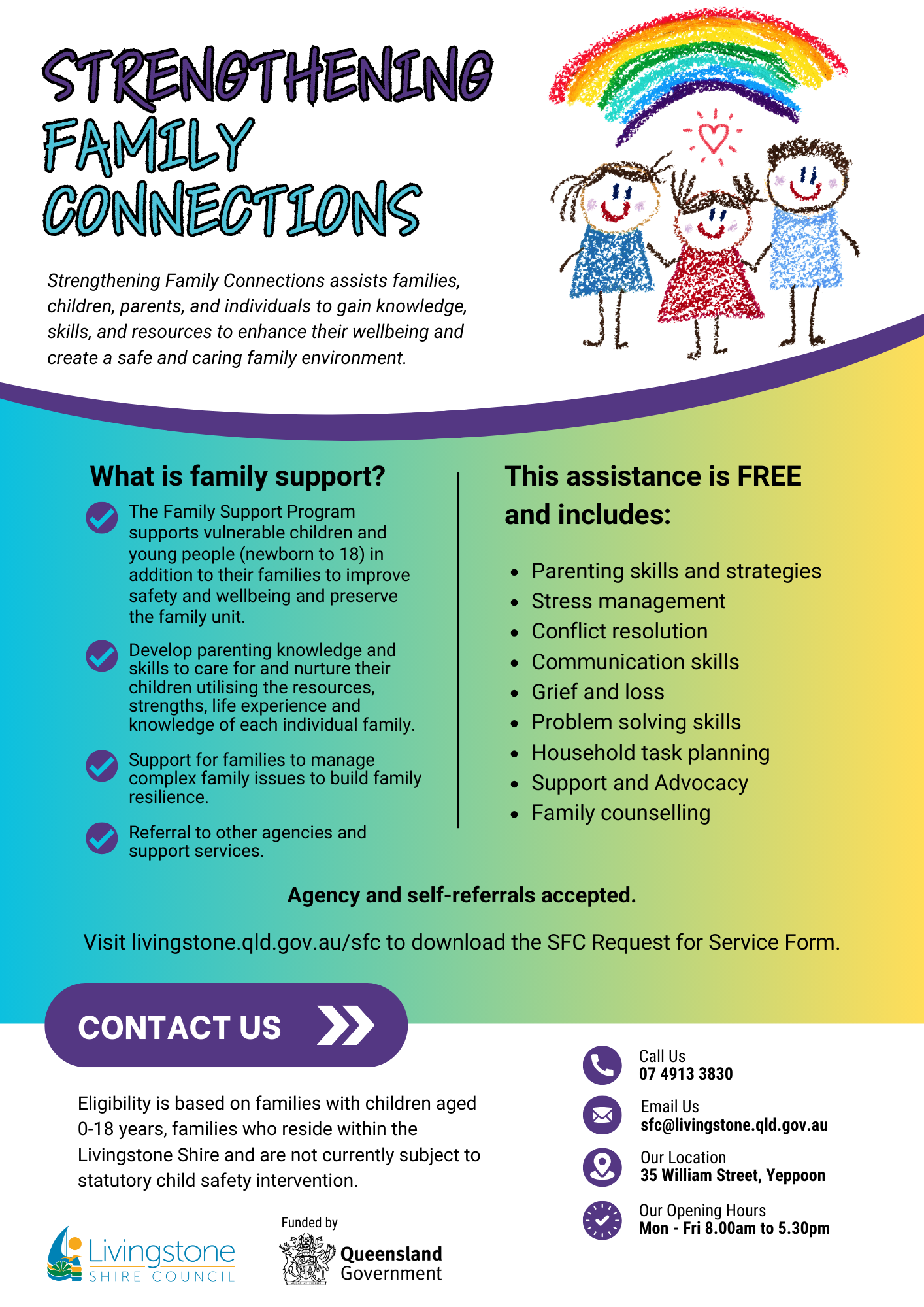 Strengthening Family Connections Flyer