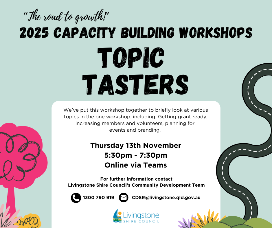 Capacity building workshop Topic Tasters Online