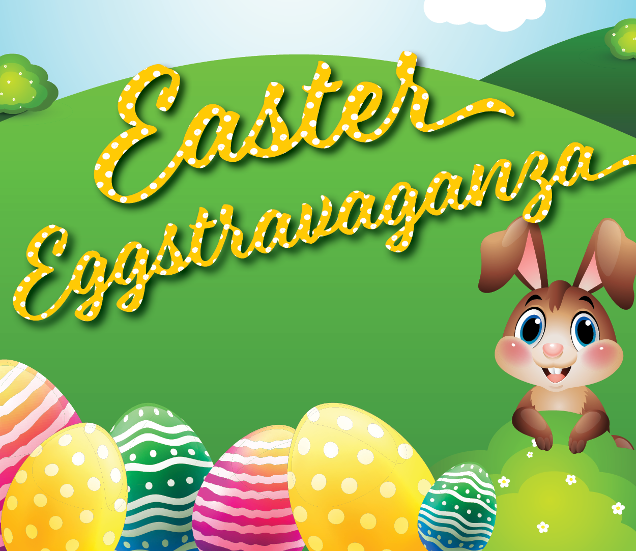 Easter eggstravaganza event calendar tile