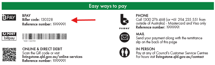 Easy ways to pay screenshot bpay