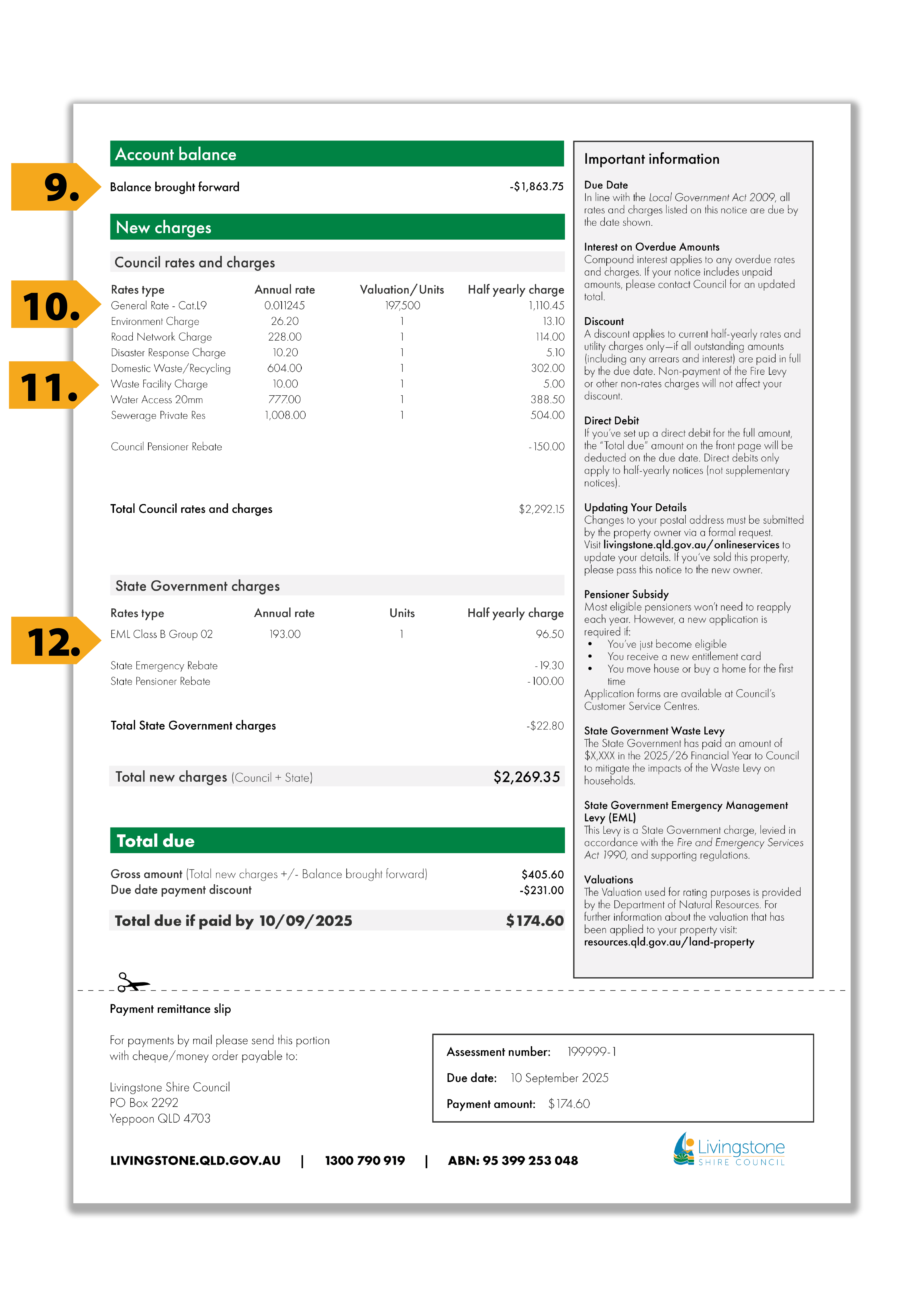 Example general rate notice for website august 2025 Page 2