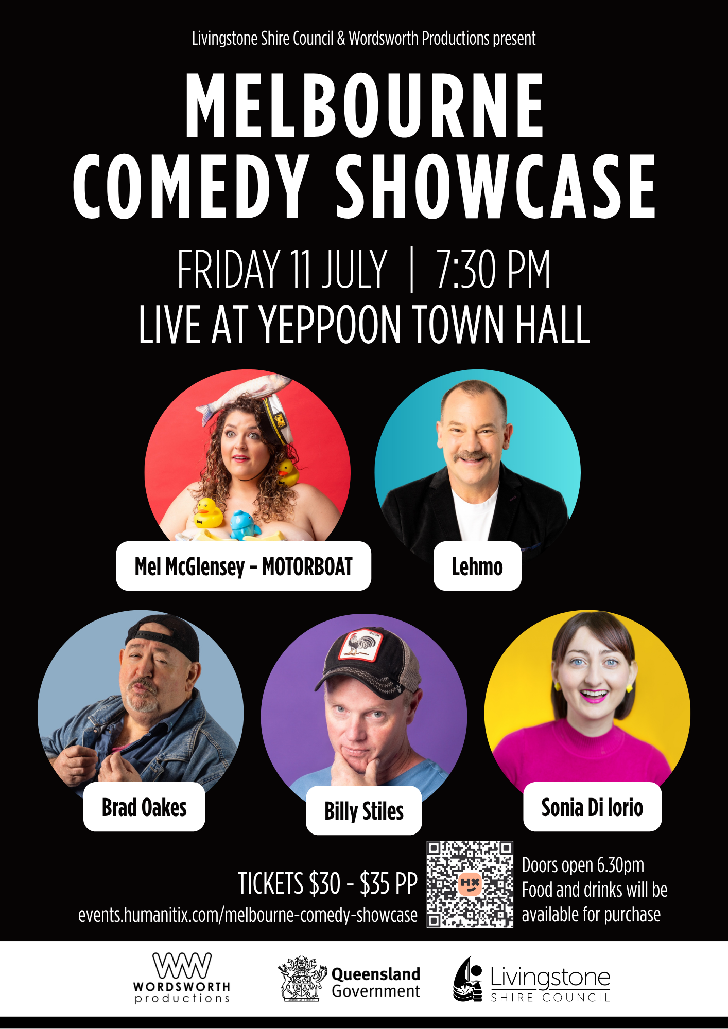 Melbourne Comedy Showcase Poster