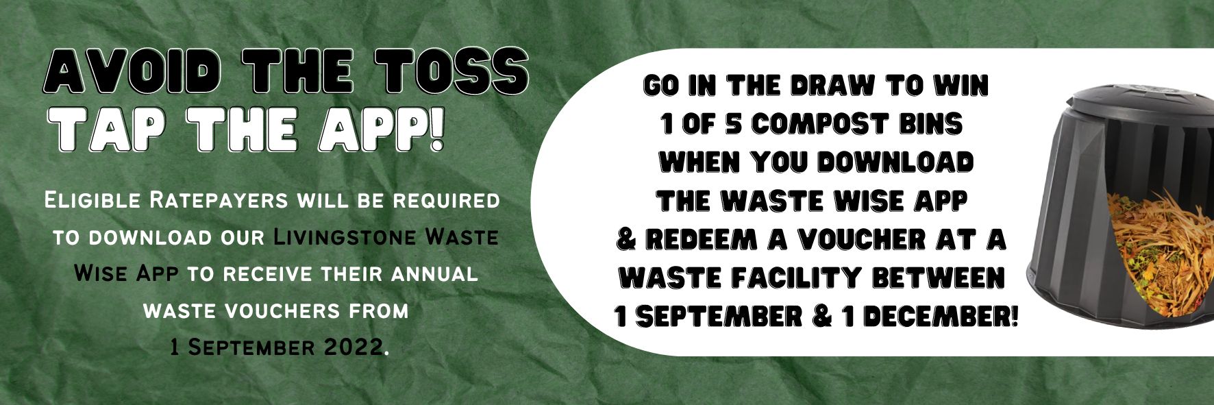 Waste website header