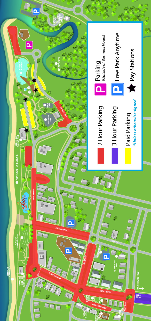 Yeppoon Parking Map