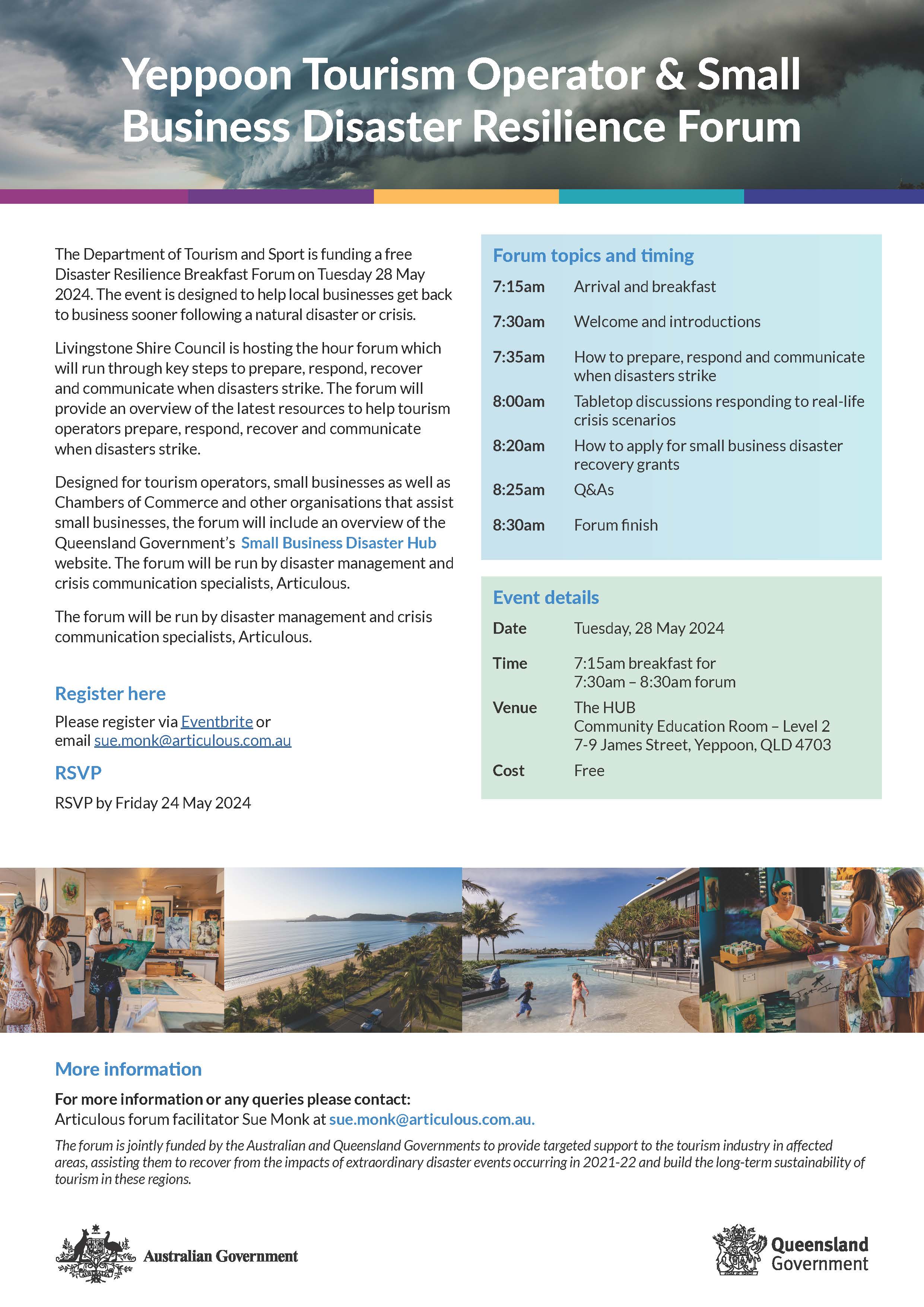 Yeppoon tourism and small business disaster resilience forum breakfast