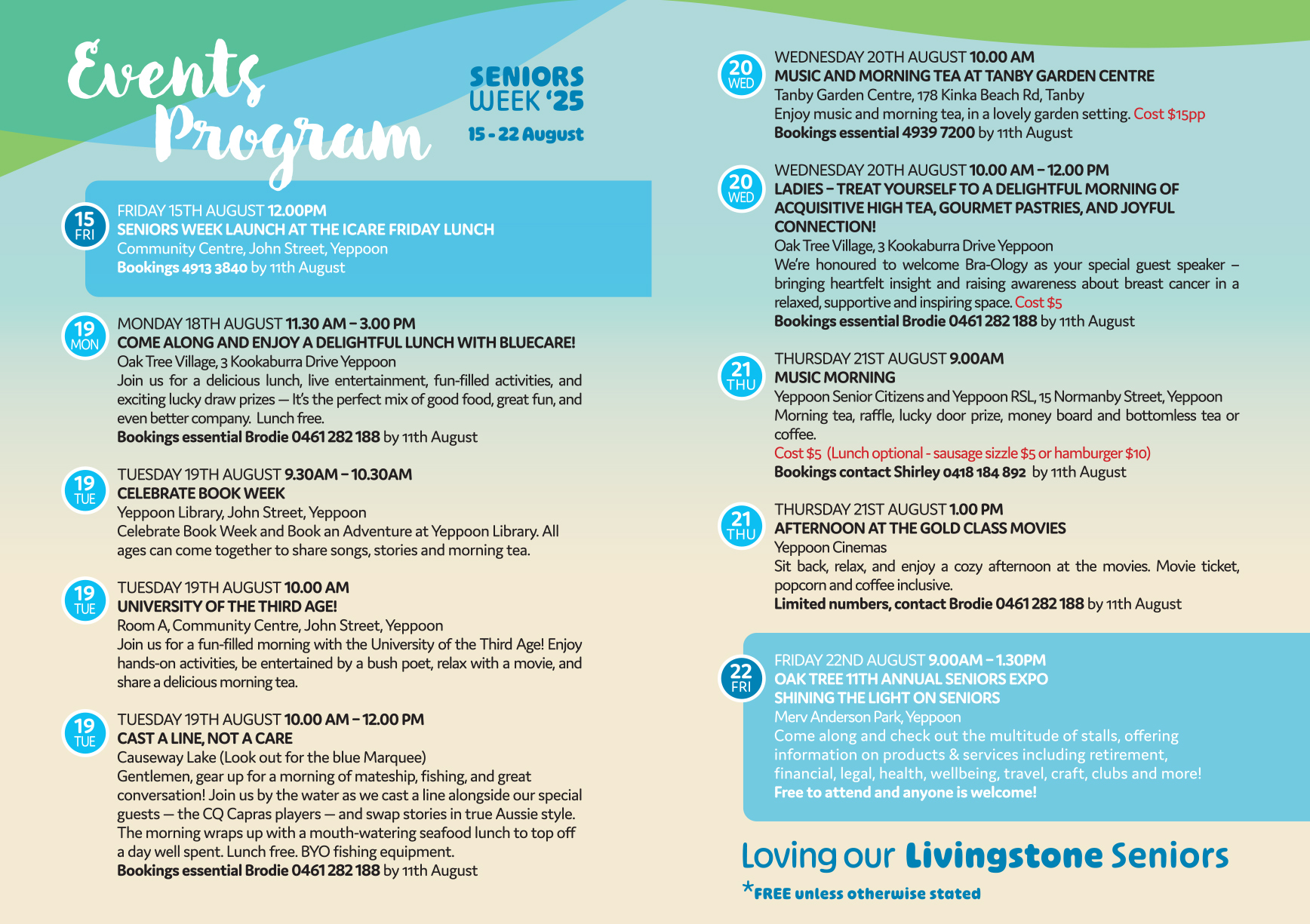 Seniors week program